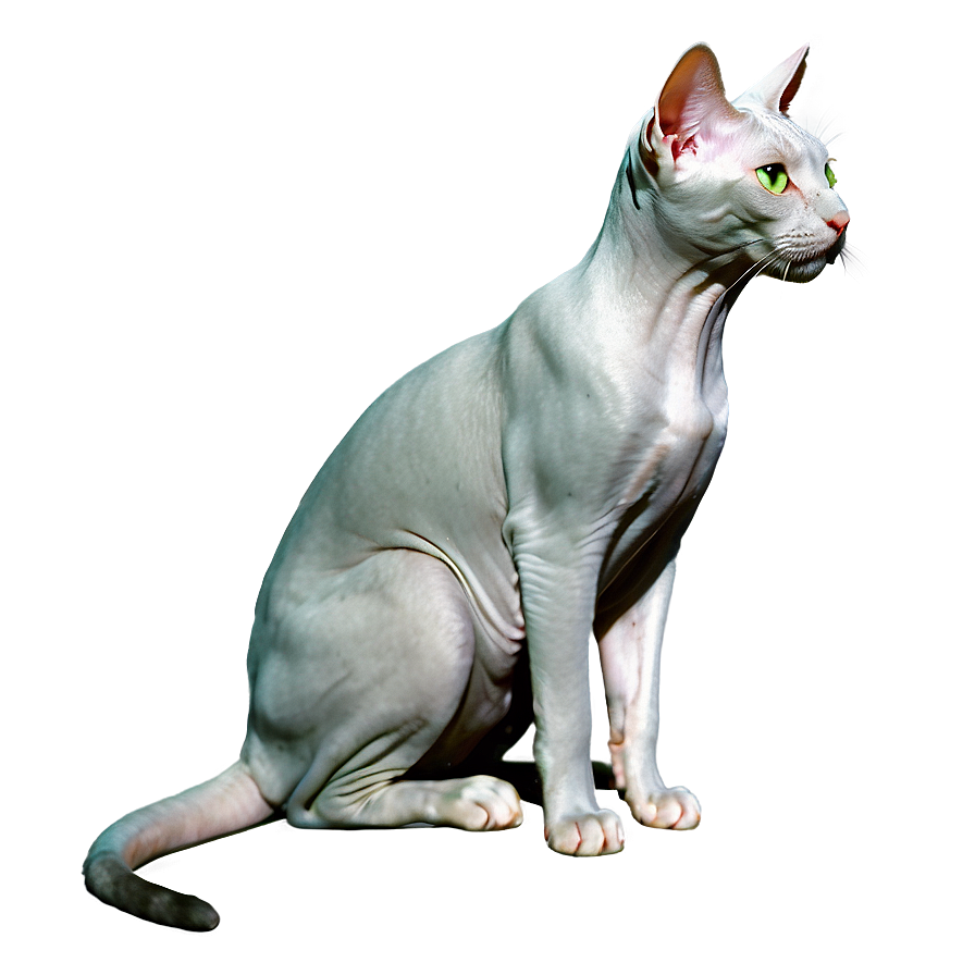 Hairless Cat Green Eyes Png Iki PNG