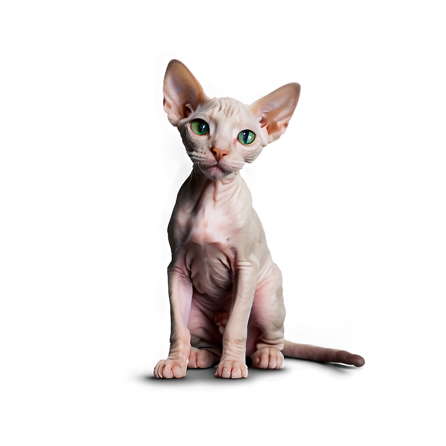 Hairless Cat Green Eyes Png Nia PNG