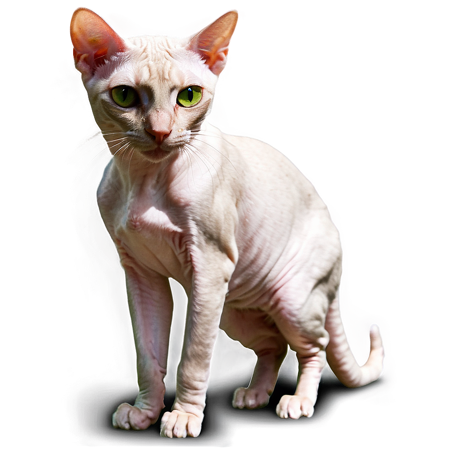 Hairless Cat Green Eyes Png Psv PNG