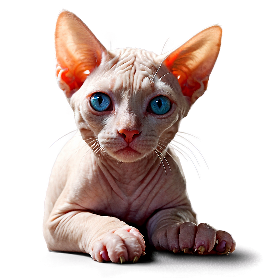 Hairless Cat In Sunlight Png Pds PNG