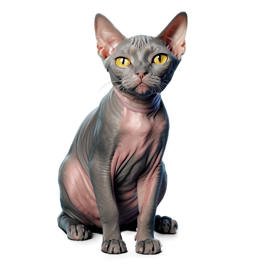 Hairless Cat Portrait Png 27 PNG