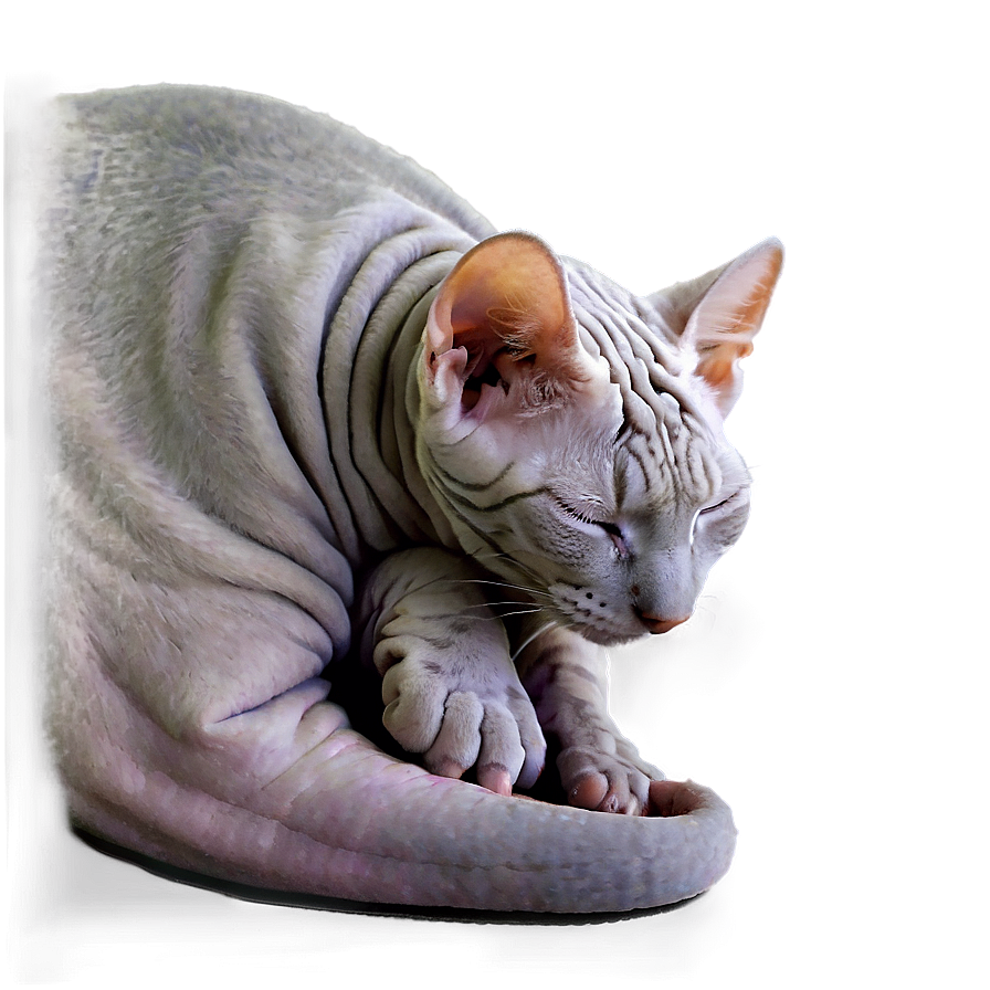 Hairless Cat Sleeping Png 41 PNG