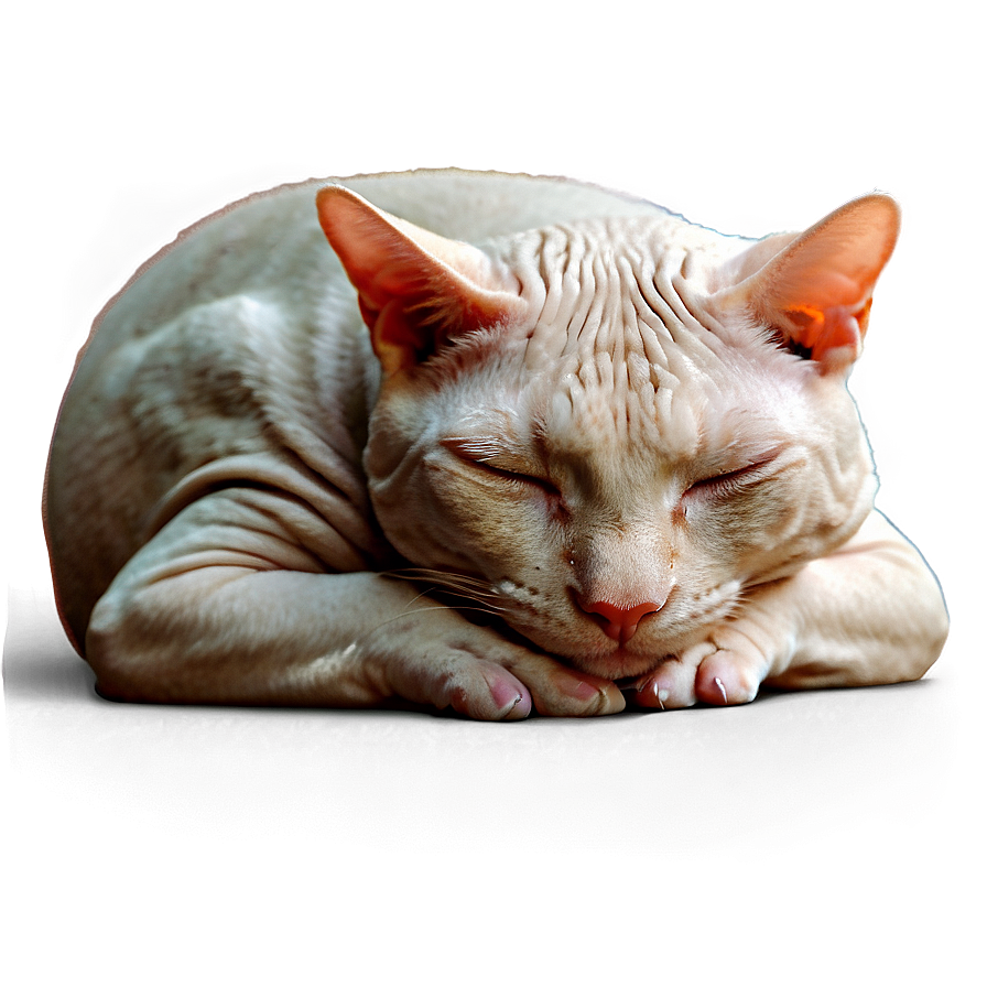 Hairless Cat Sleeping Png Eum PNG