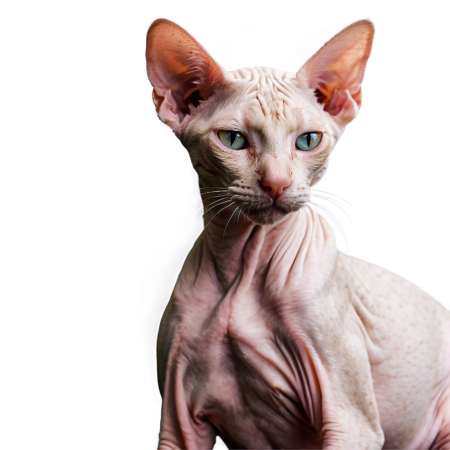 Hairless Cat Sunbathing Png 06252024 PNG