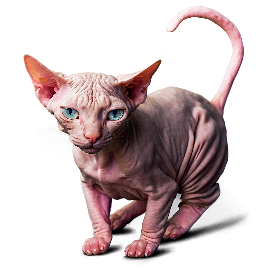 Hairless Cat Sunbathing Png Hwx89 PNG