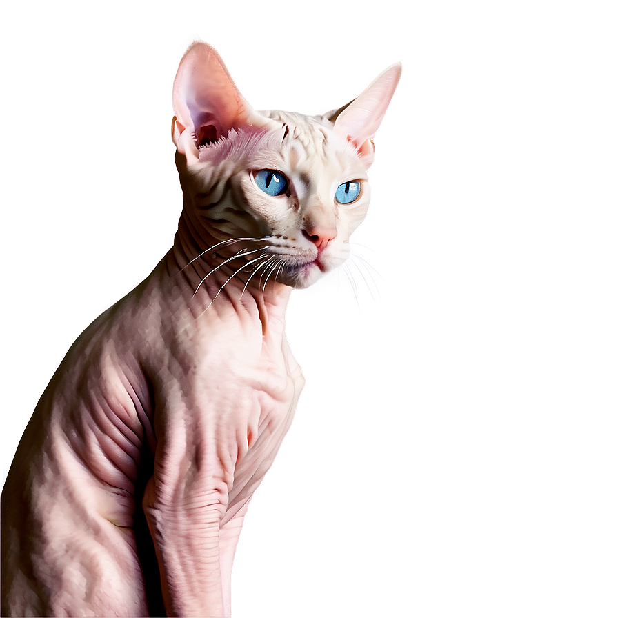 Hairless Cat Winter Wear Png 06252024 PNG