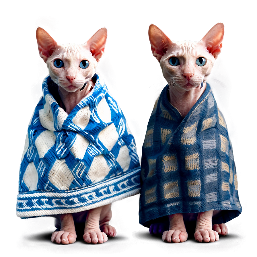 Hairless Cat With Blanket Png 71 PNG