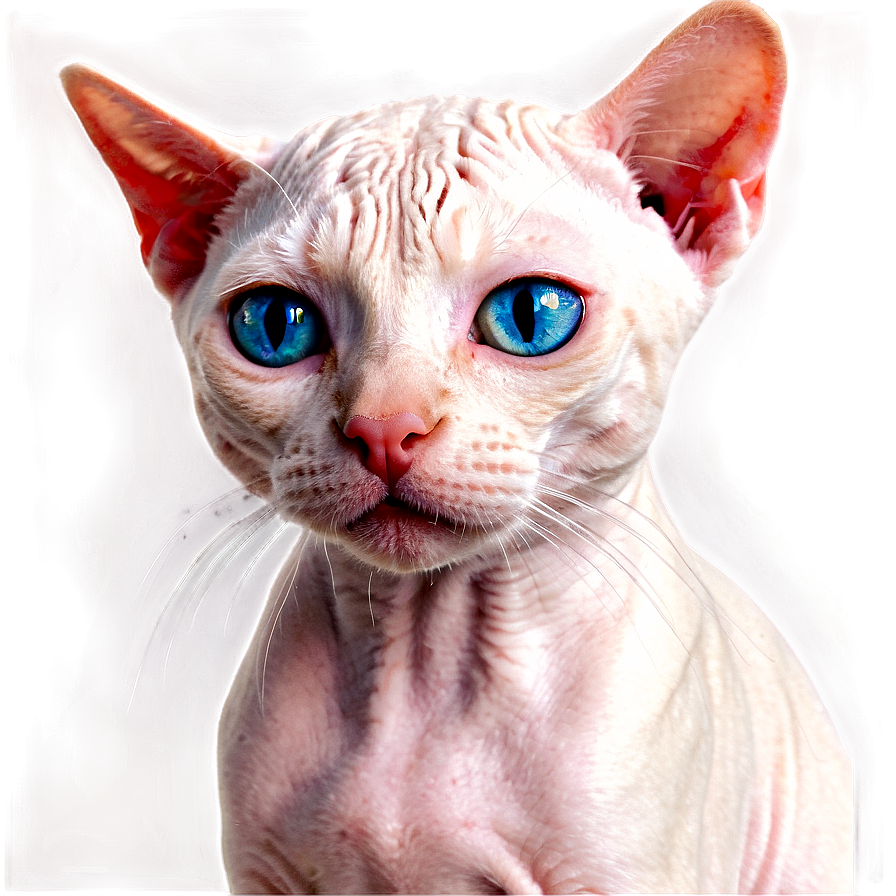 Hairless Cat With Hat Png Rej PNG