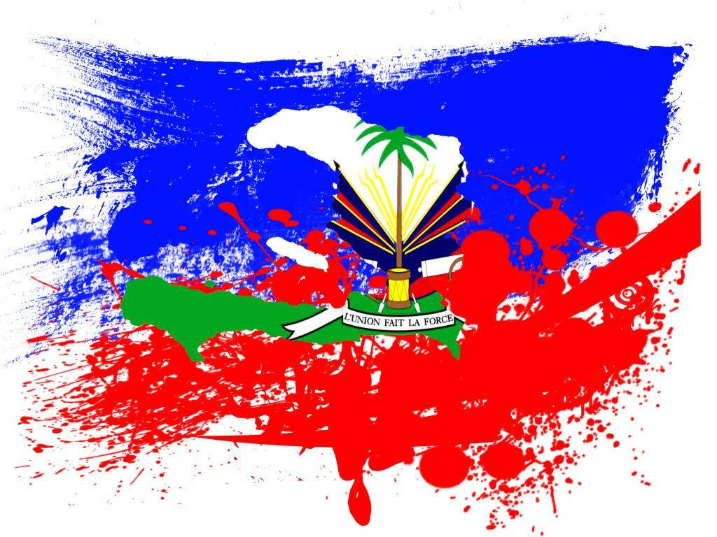 Haiti Flag Paint