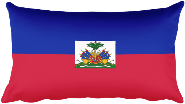 Haitian Flag Pillow Design PNG