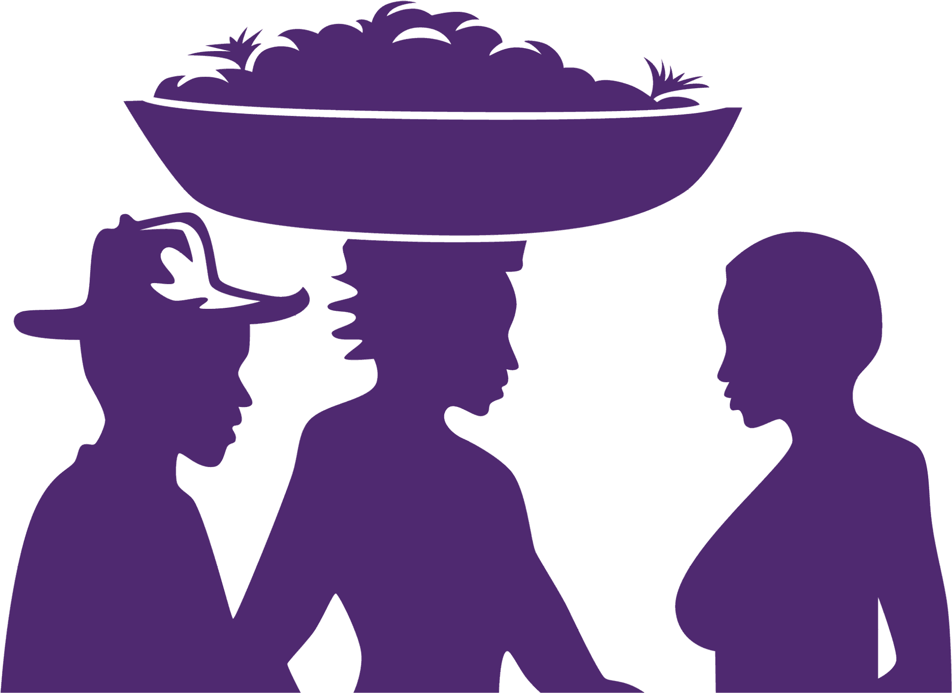 Haitian Marketplace Silhouette PNG