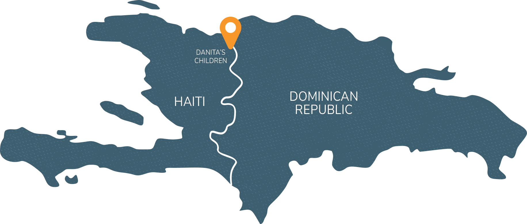 Haitiand Dominican Republic Mapwith Danitas Children Location PNG