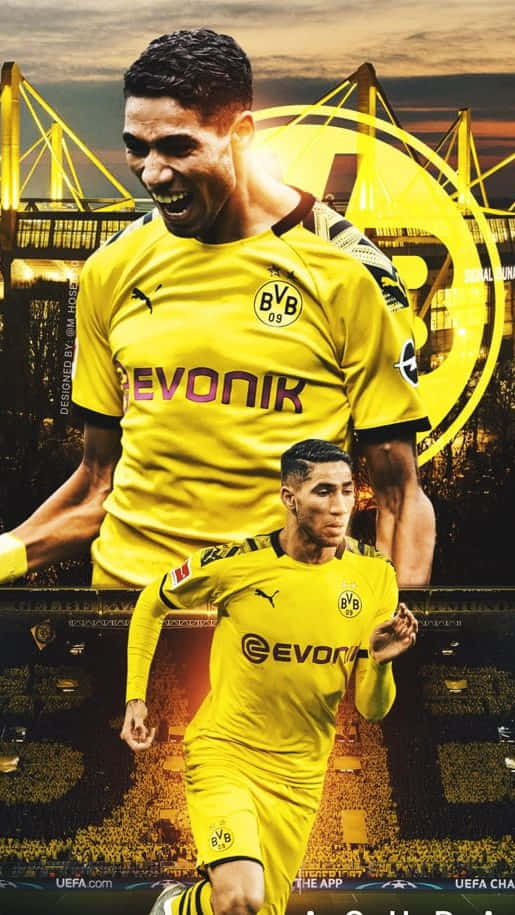 A Soccer Player In Yellow And Black Wallpaper