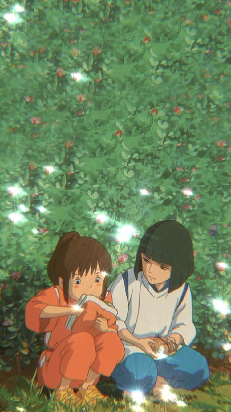 Relax and Unwind with Haku from Spirited Away on Your Phone Wallpaper