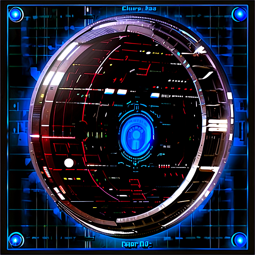 Hal 9000 Blueprint Style Png Ybl20 PNG