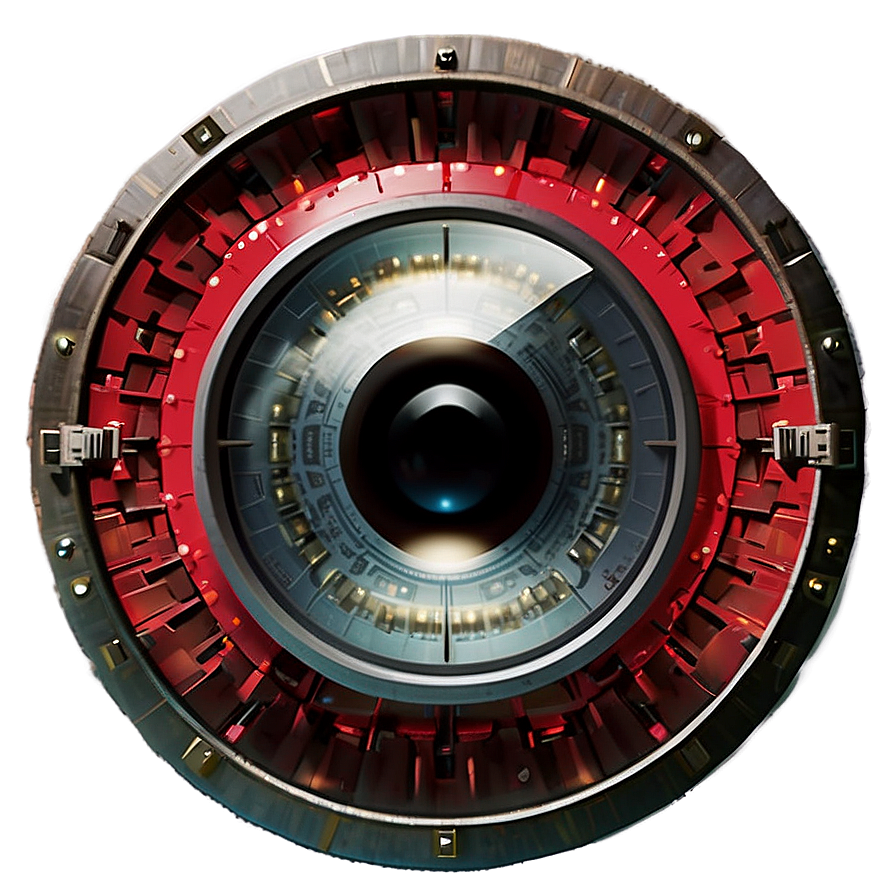 Hal 9000 Close-up Eye Png 06252024 PNG