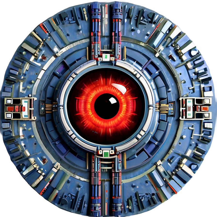 Hal 9000 Intricate Detail Png 06252024 PNG
