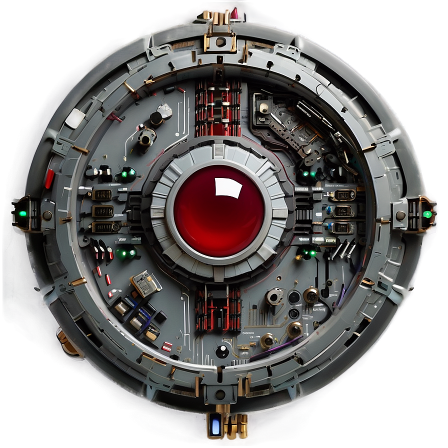 Hal 9000 Intricate Detail Png Pxn PNG