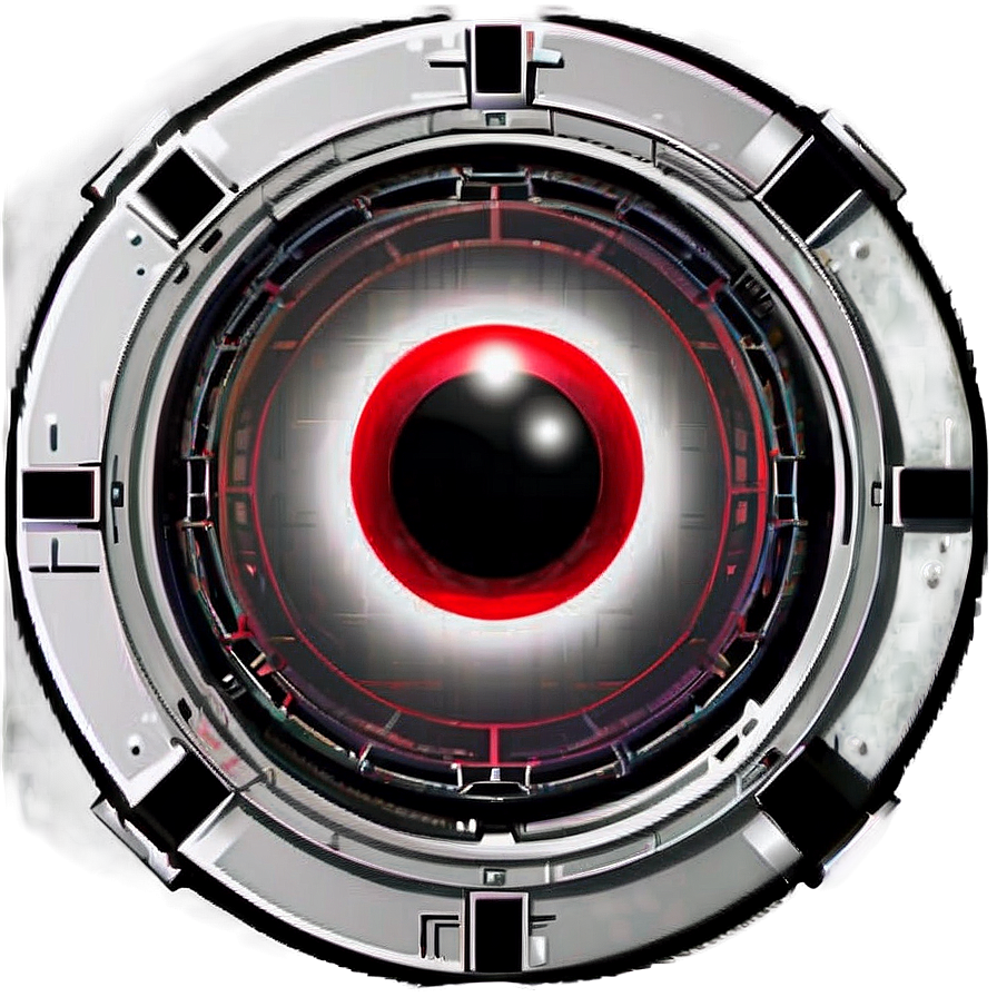 Hal 9000 Simple Line Art Png Ieq27 PNG