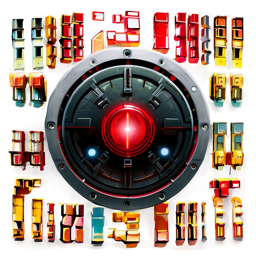 Hal 9000 Symbol Png 06252024 PNG