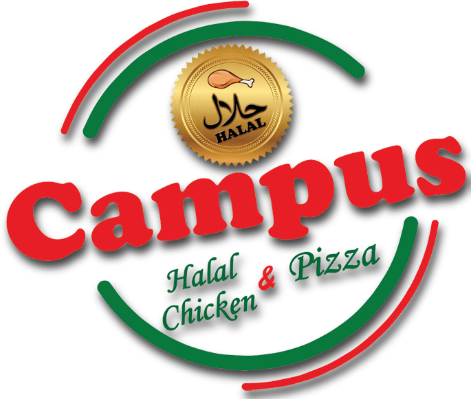 Halal Campus Chicken Pizza Logo PNG