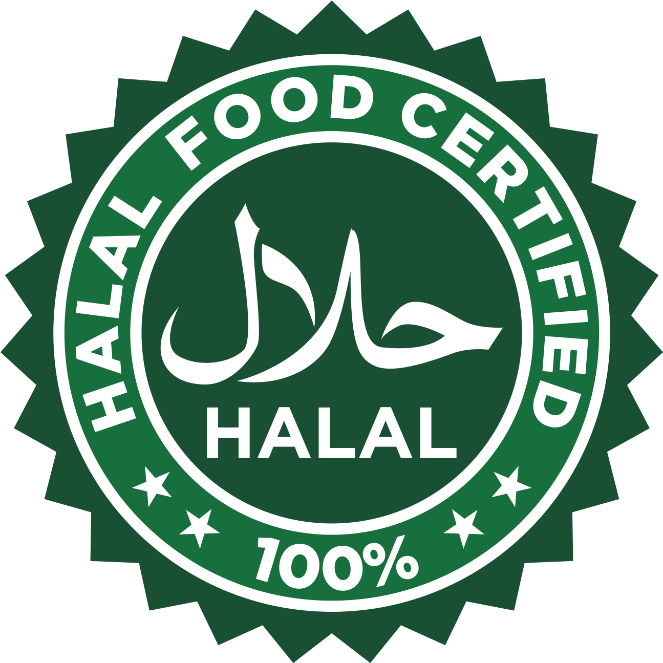 Halal Food Certification Seal PNG