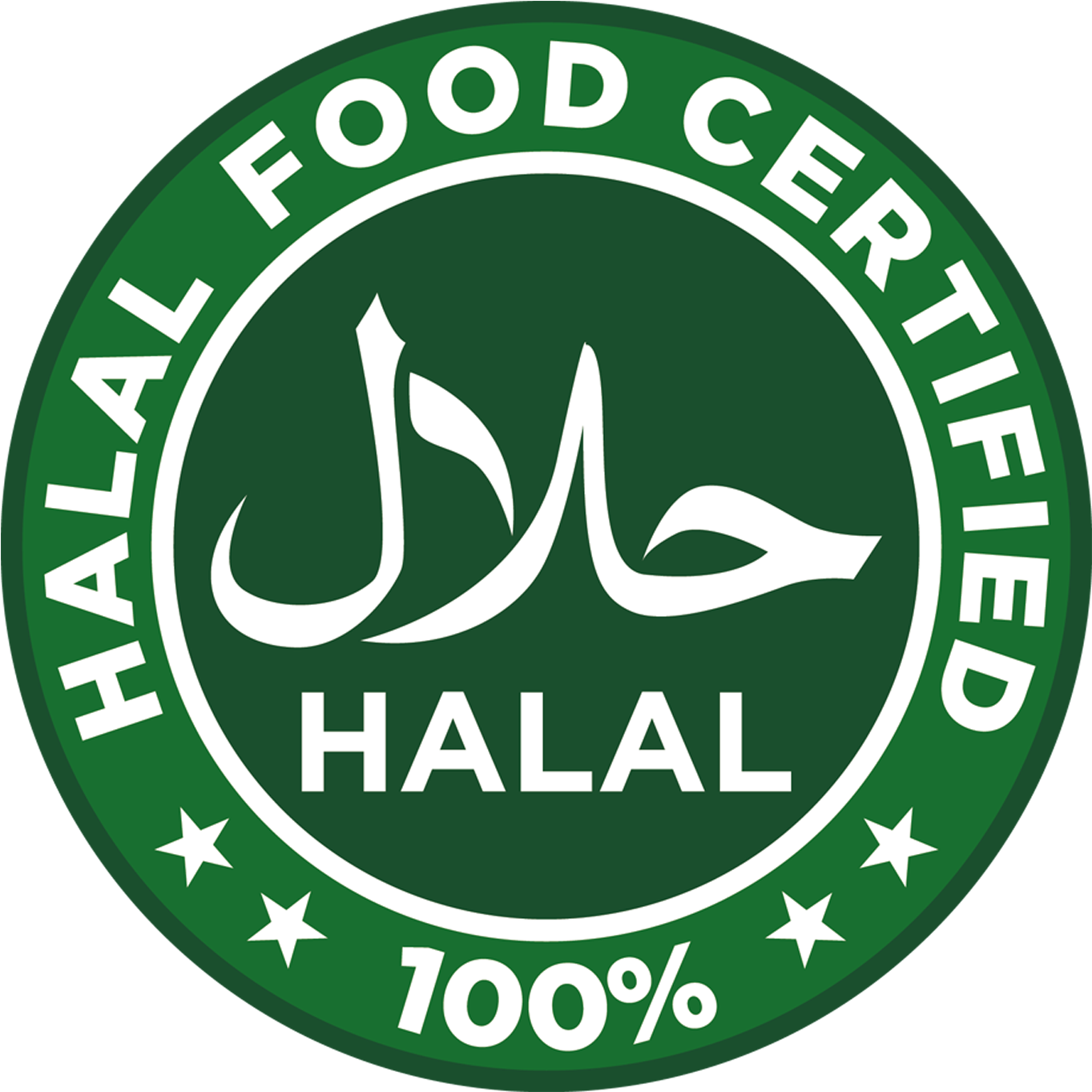Halal Food Certification Seal PNG