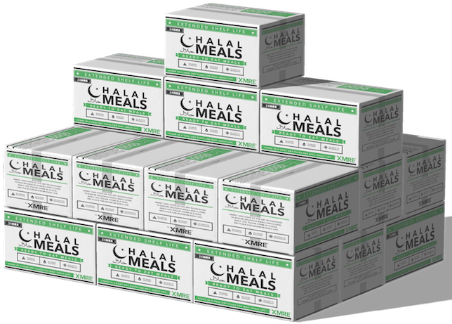 Halal Meal Boxes Stacked PNG