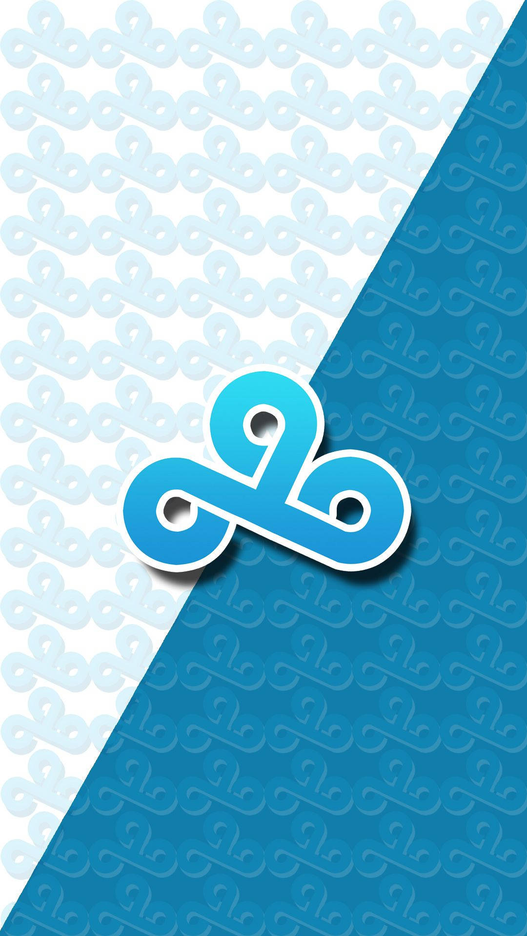 Half And Half Cloud9 Logo Wallpaper