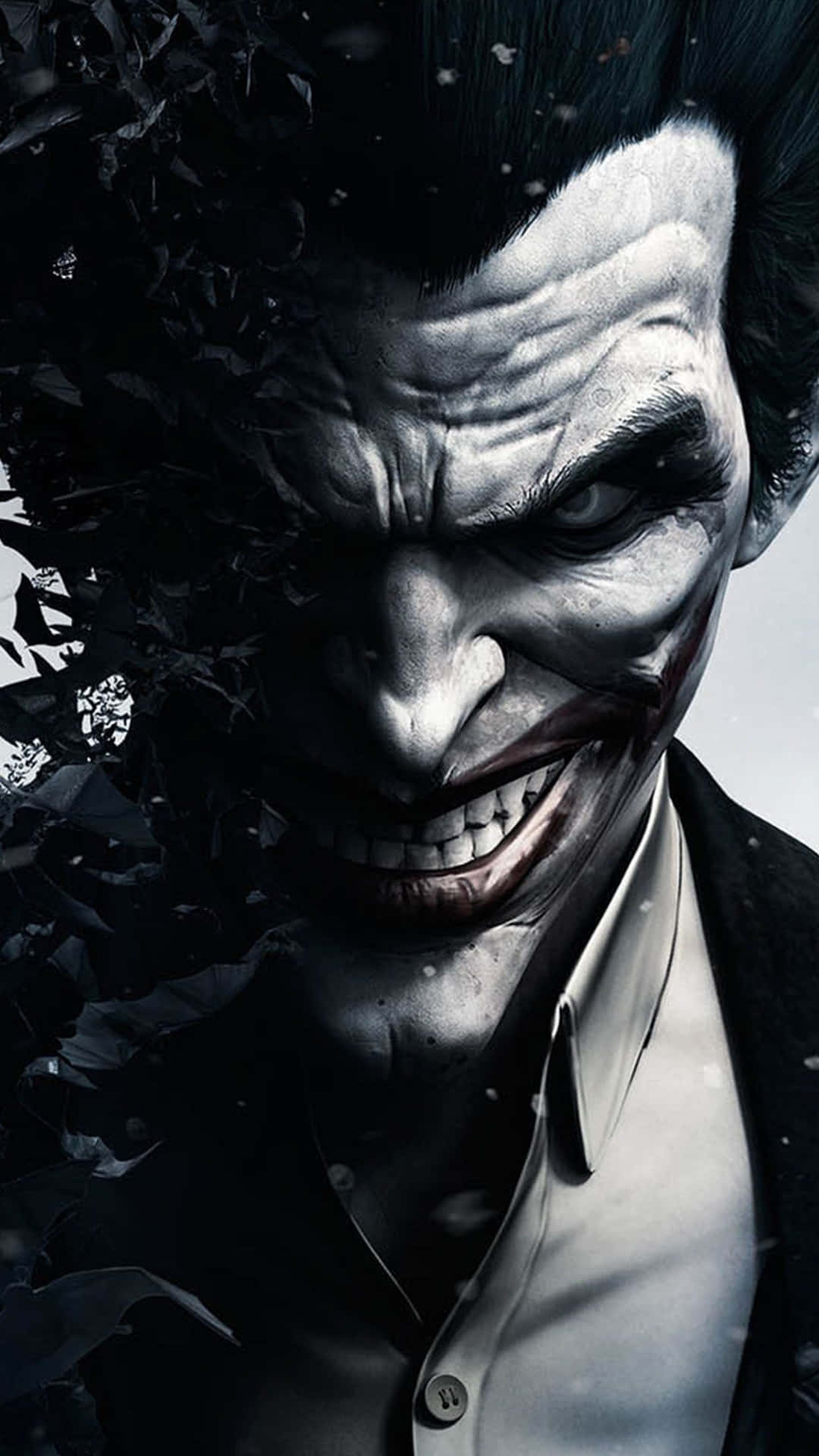 Seamless fusion of Batman and the Joker Wallpaper