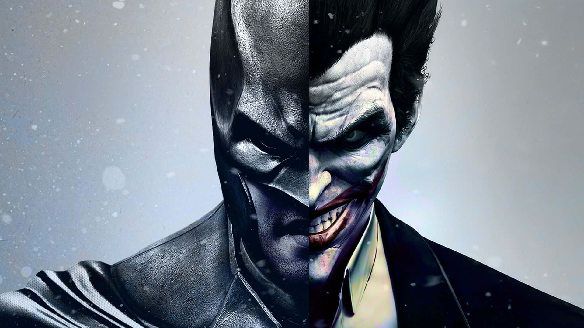 Half Batman Half Joker Wallpaper