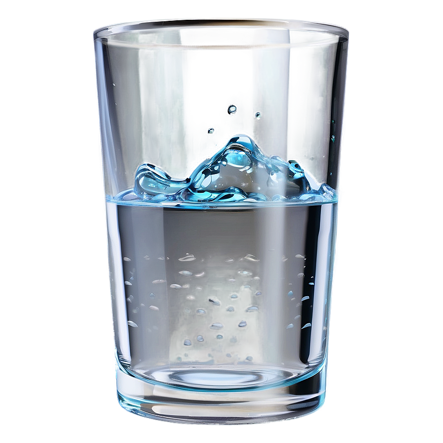 Download Half Full Glass Of Water Png Rub | Wallpapers.com