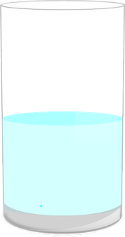 Half Full Glassof Water PNG