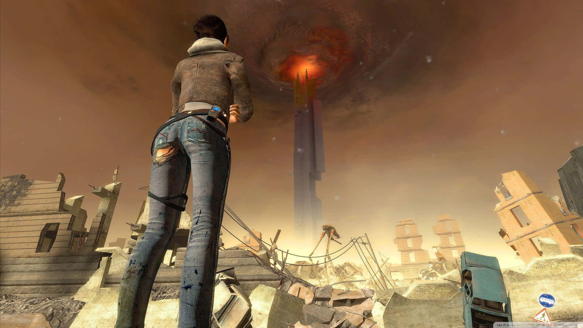 “Experience the post-apocalyptic world of Half-Life 2.” Wallpaper