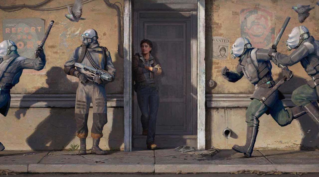 Grupode Personajes De Half-life Listos Para La Acción. Fondo de pantalla