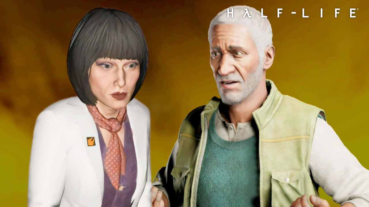 Iconosicónicos De Personajes De Half-life En Acción Fondo de pantalla