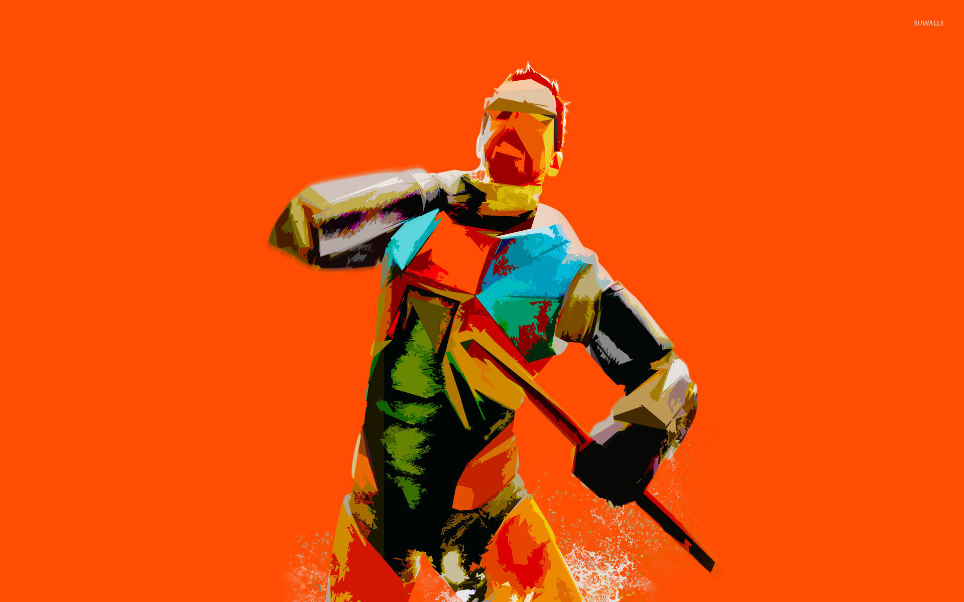 Half-life Colorful Art Gordon Freeman Wallpaper
