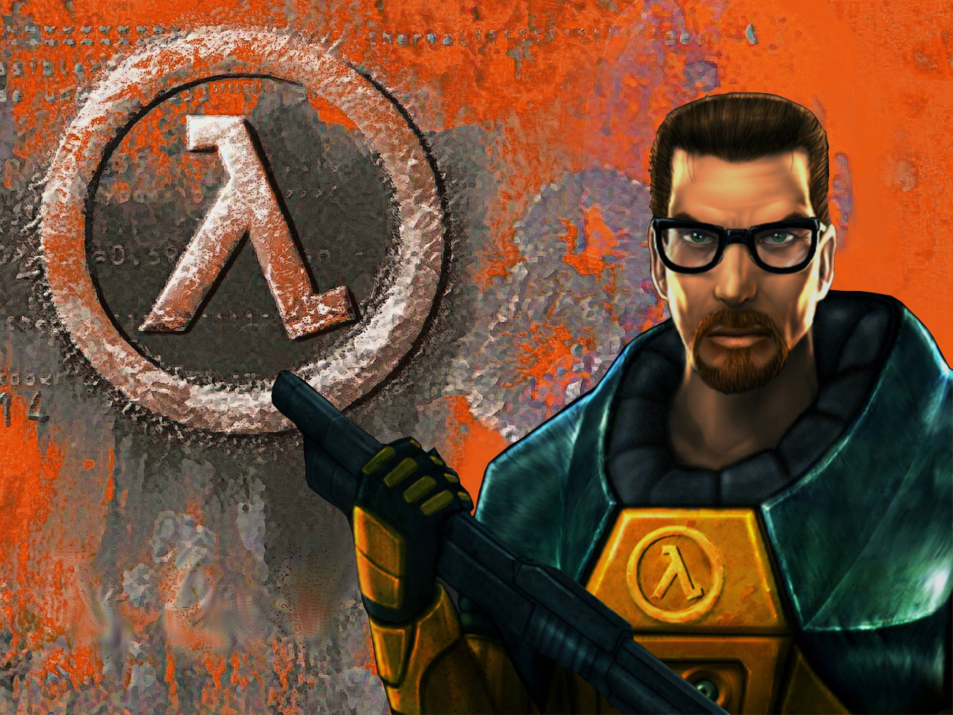 Half-Life Logo Gordon Freeman Wallpaper