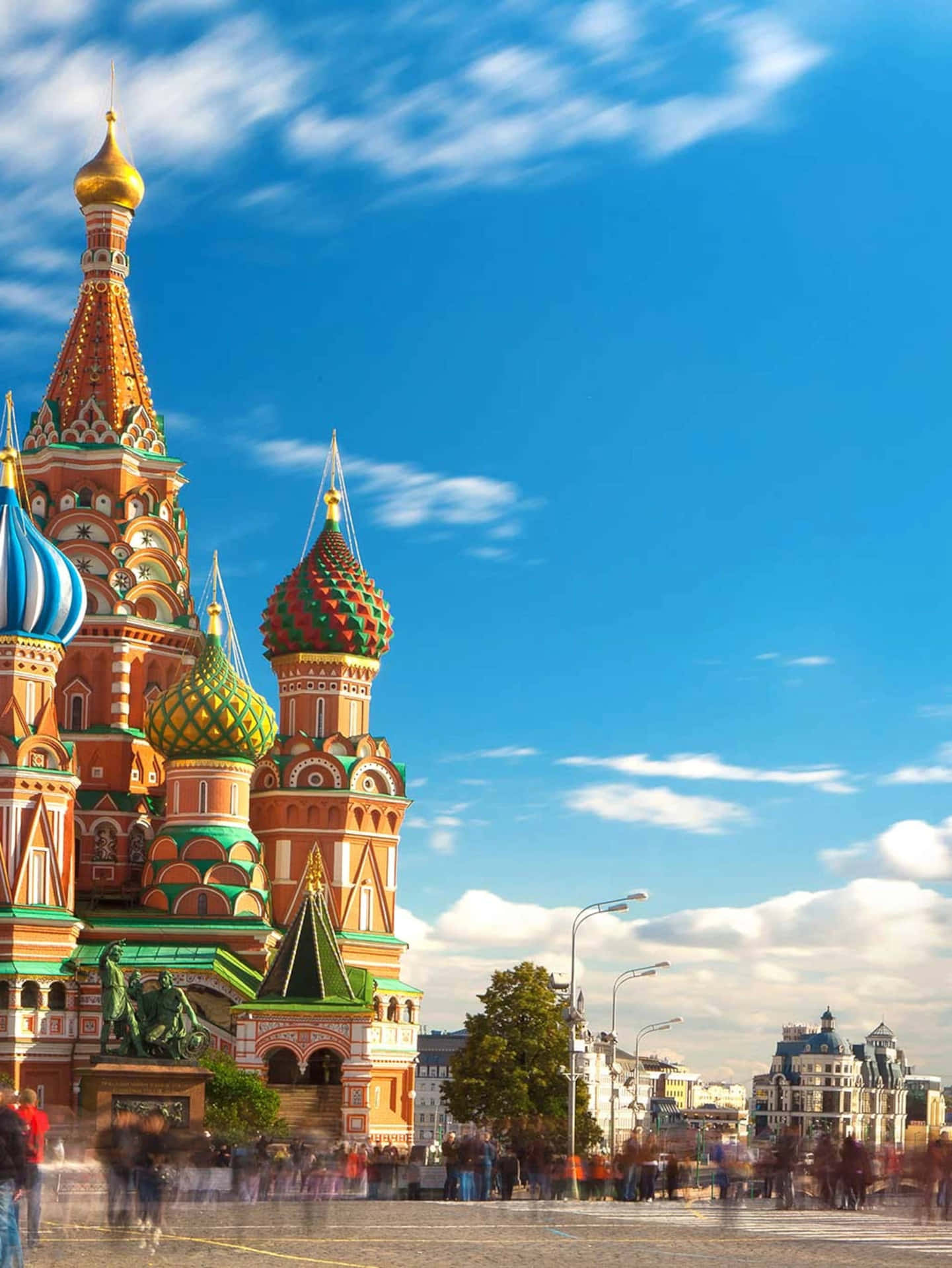 Mesmerizing view of Saint Basil's Cathedral Wallpaper