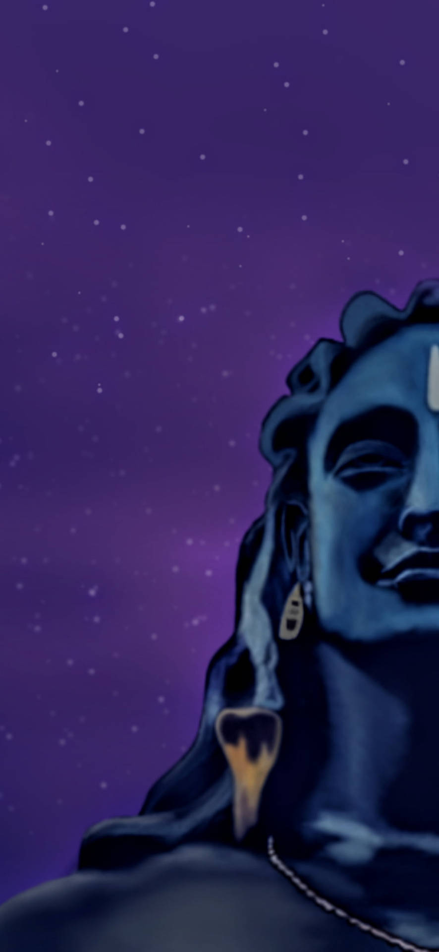Artede Medio Retrato De Adiyogi Shiva Fondo de pantalla