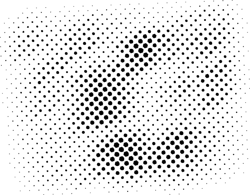 Halftone Dot Gradient Pattern PNG — Solid black background with no visible elements or details.