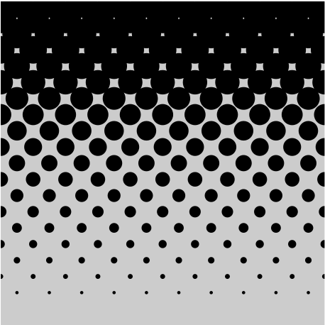 Halftone Gradient Dots Pattern PNG