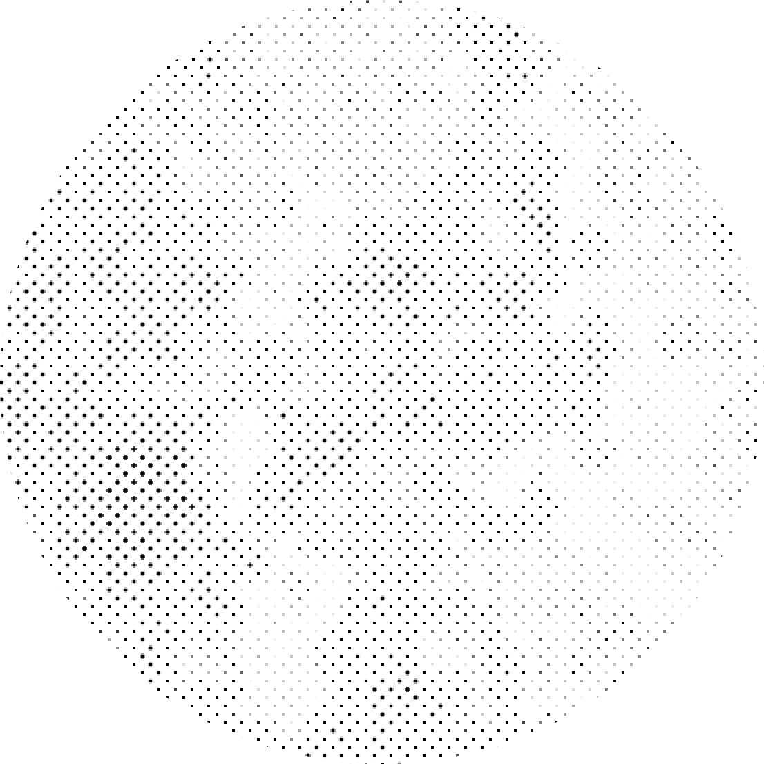 Halftone Gradient Sphere PNG