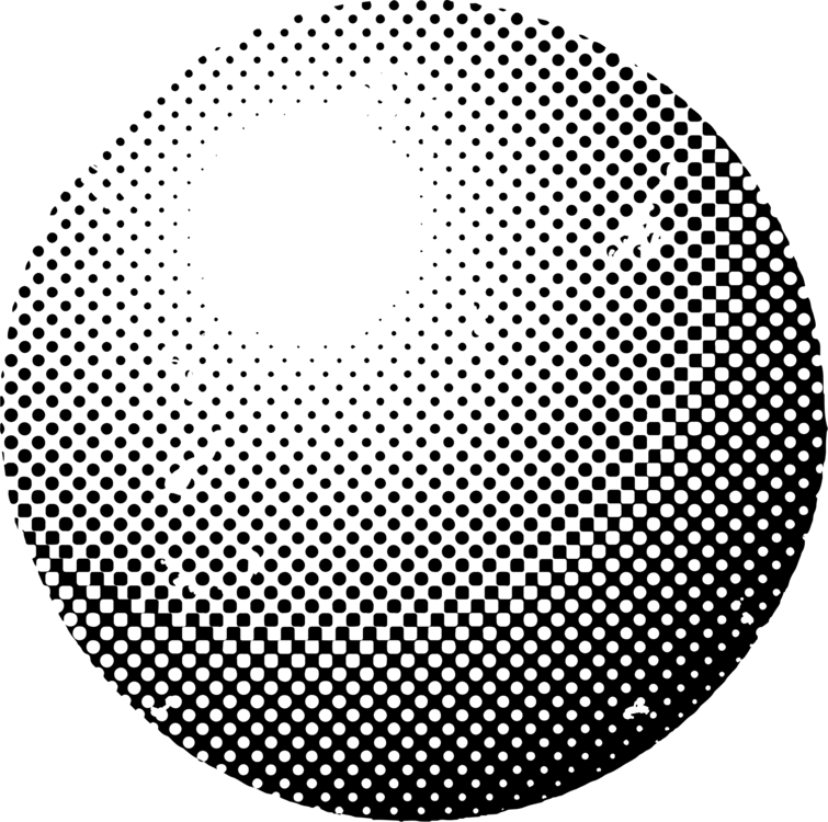 Halftone Gradient Sphere PNG — Solid black background with no visible elements or details.