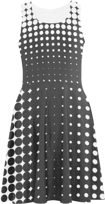 Halftone Pattern Dress PNG