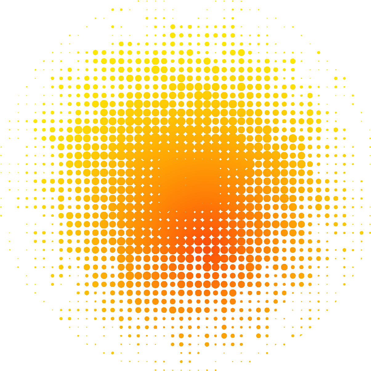 Halftone Sunburst Pattern PNG