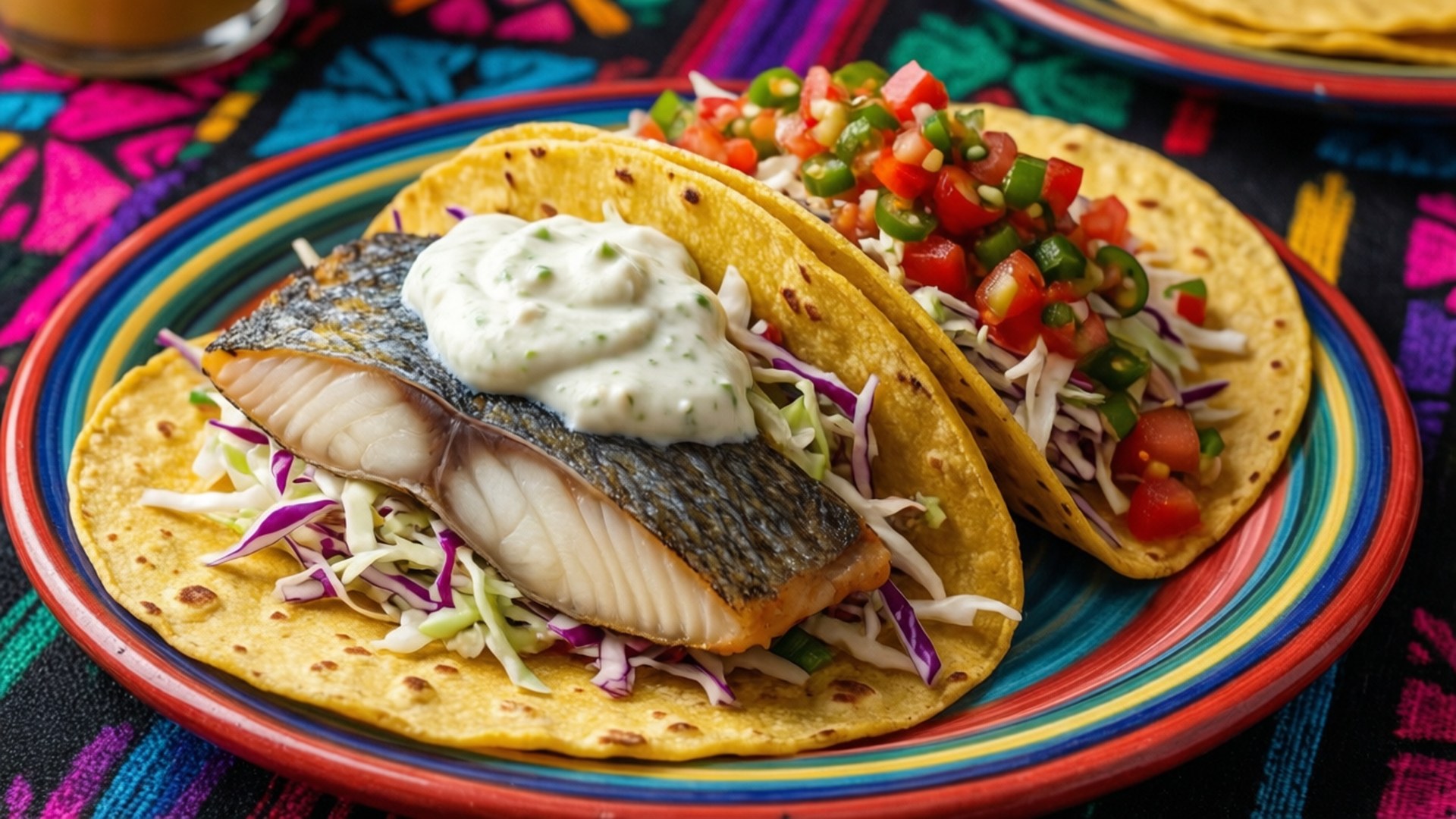Tacos de Halibute Papéis de Parede