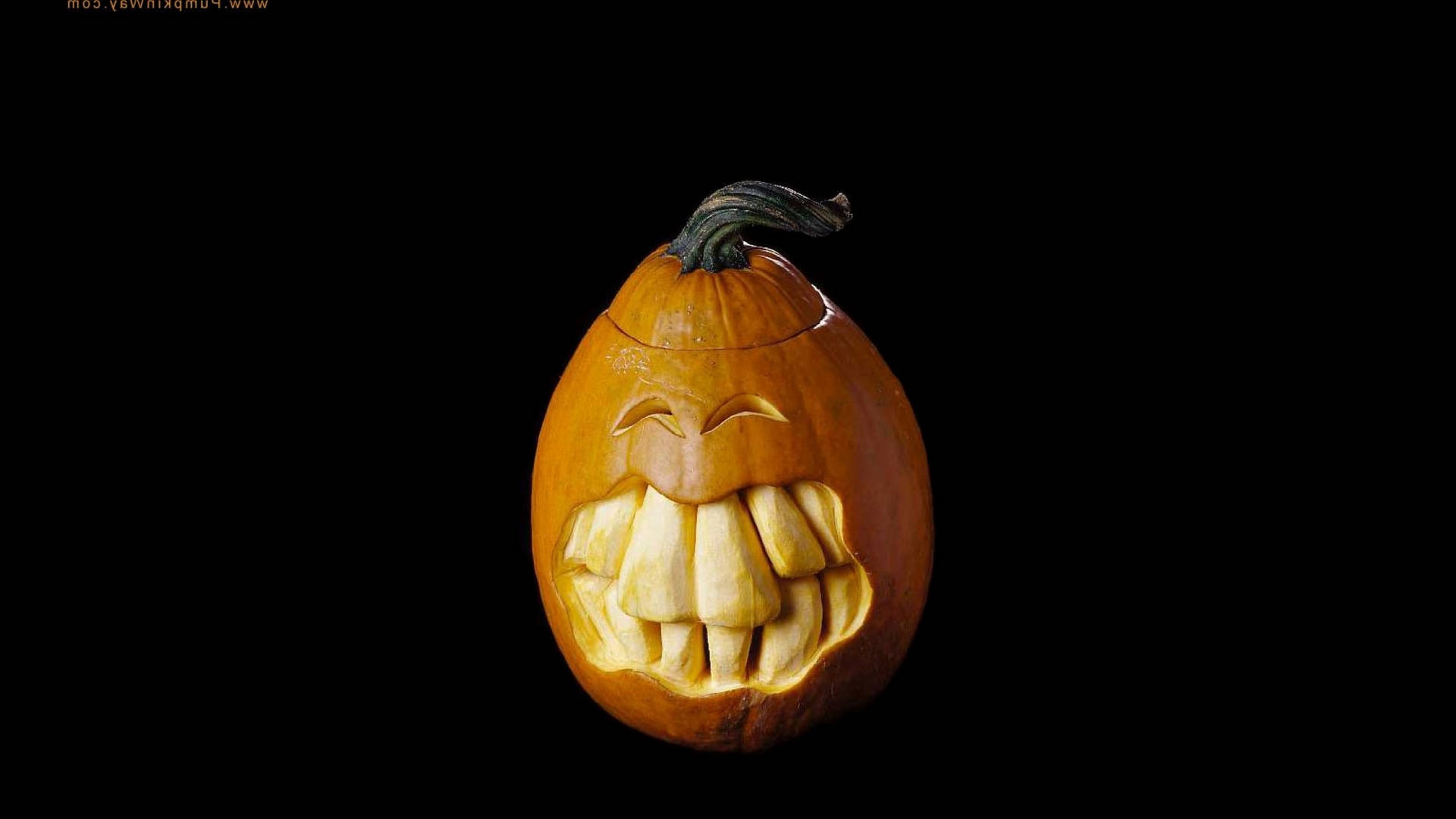 Halloween Aesthetic Big Teeth Pumpkin