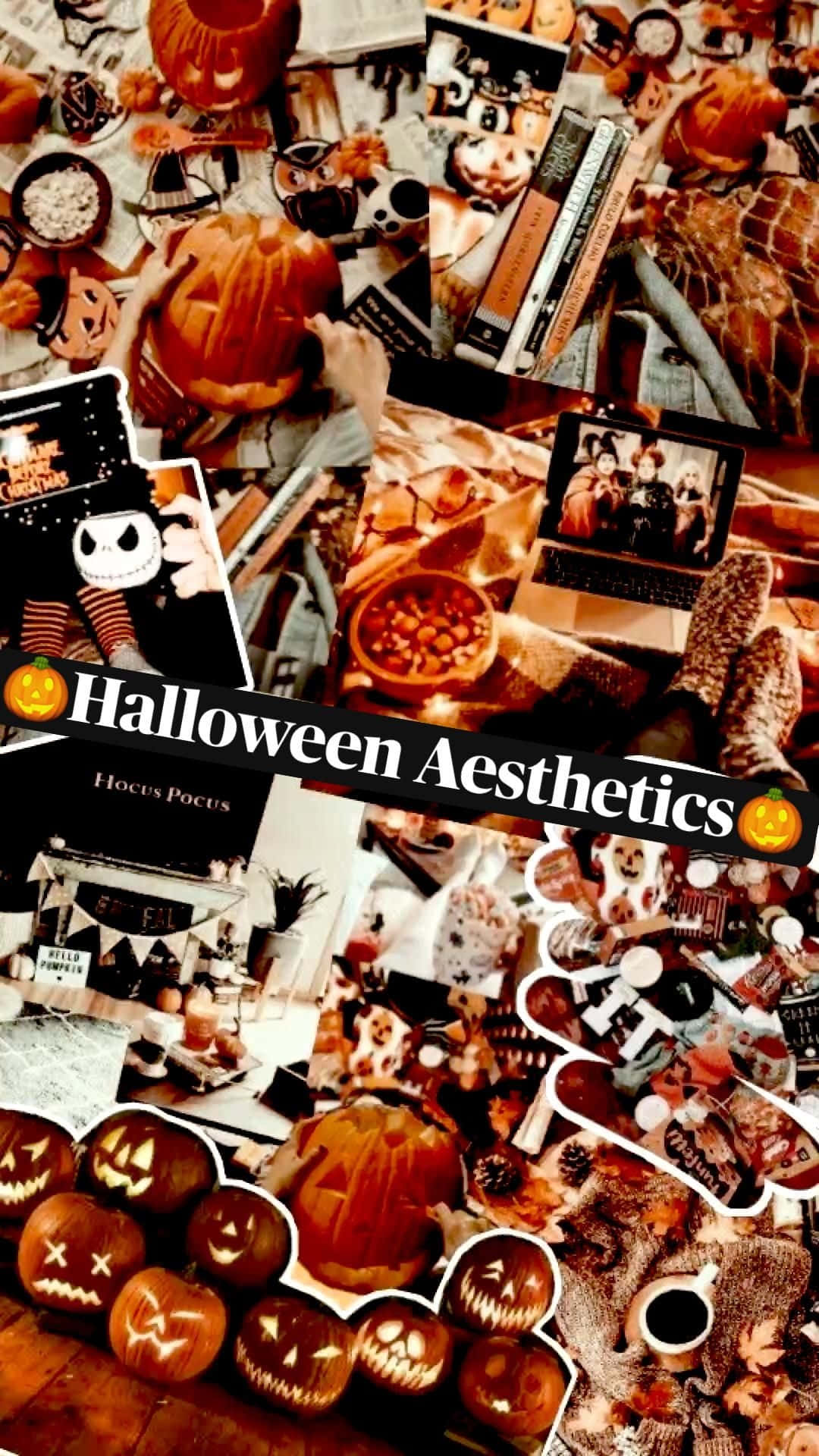 Halloween Aesthetic Collage Wallpaper