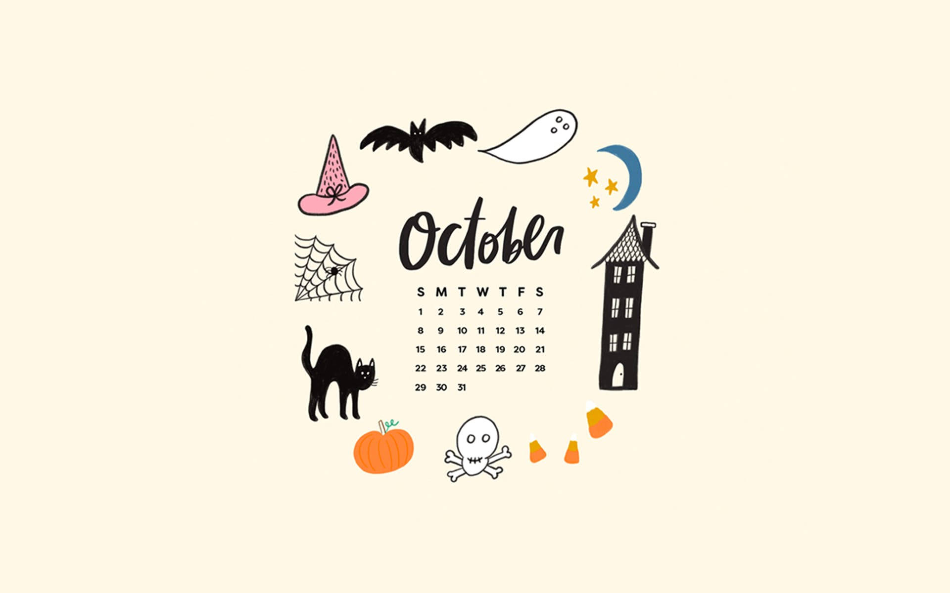 Halloween Aesthetic Pc October Month Wallpaper